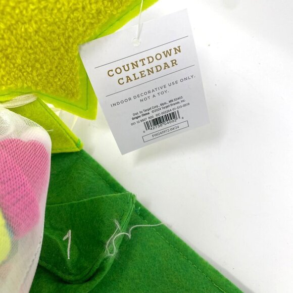 Target 31" Featherly Friends™ Christmas Tree Hanging Fabric Countdown Calendar - Picture 6 of 11